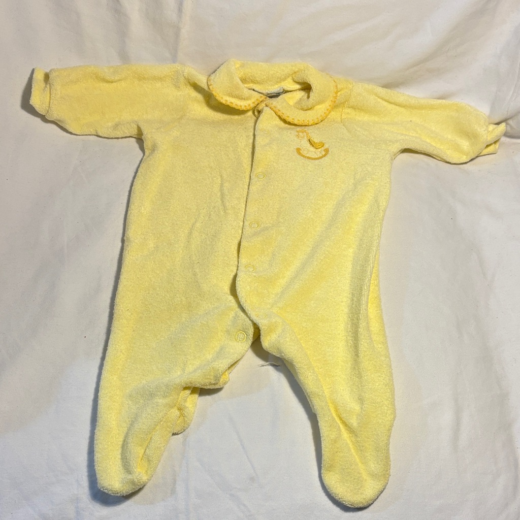 Carter's Soft Yellow Baby Footie